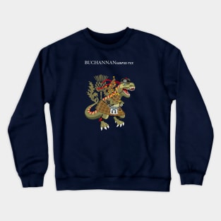 Clanosaurus Rex BUCHANANsaurus rex Buchannan Buchanan OLD Family Tartan Crewneck Sweatshirt